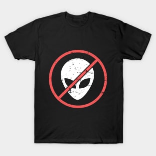 Anti Alien & UFO Design T-Shirt